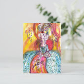 CARTE POSTALE COLOMBINA LADY AVEC MASQUE VÉNITIENNE MASQUÉRADE (Debout devant)