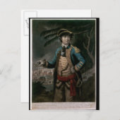 Carte Postale Colonel Benedict Arnold, pub. Londres, 1776 (Devant / Derrière)