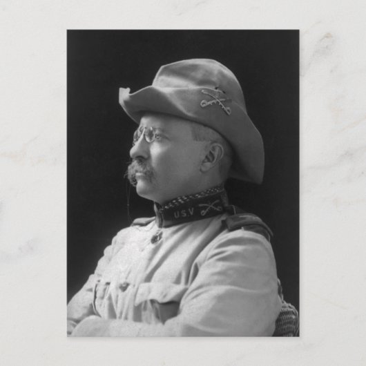 Carte Postale Colonel Theodore Roosevelt de 1898 (Devant)