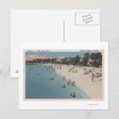 Carte Postale Colonial Beach, VA - Plage de soleil et de baignad (Devant / Derrière)