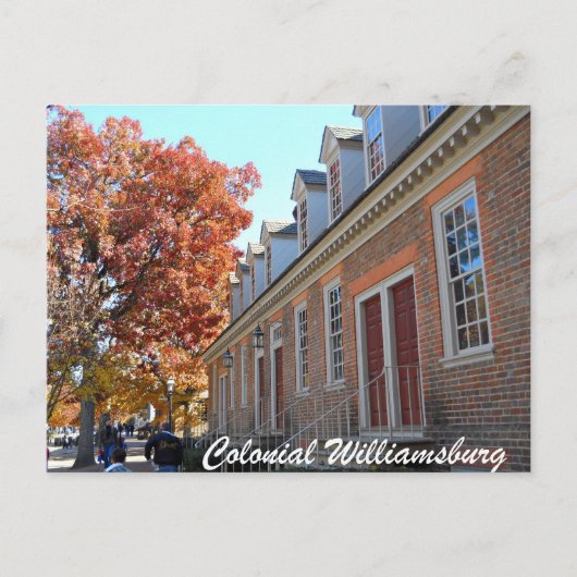 Carte Postale Colonial Williamsburg (Devant)
