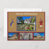 Carte Postale Colonial Williamsburg Virginie (Devant / Derrière)