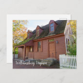 Carte Postale Colonial Williamsburg Virginie (Devant / Derrière)