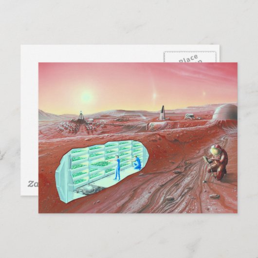 Carte Postale colonie de Mars (Devant / Derrière)