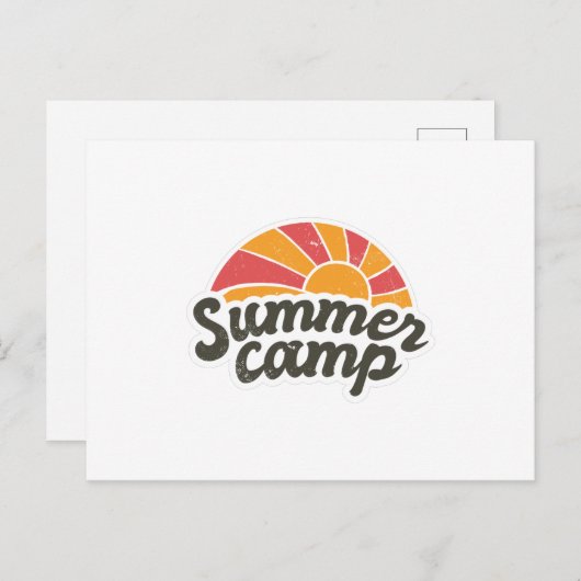 Carte Postale Colonie de vacances (Devant / Derrière)