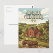 Carte Postale Colonies Amana (Devant / Derrière)