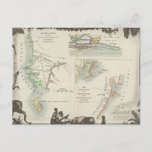 Carte Postale Colonies françaises en Afrique (Devant)