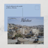 Carte Postale Colonisation israélienne à Hébron Palestine (Devant / Derrière)