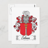 Carte Postale Colonna Family Crest (Devant / Derrière)