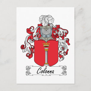 Carte Postale Colonna Family Crest