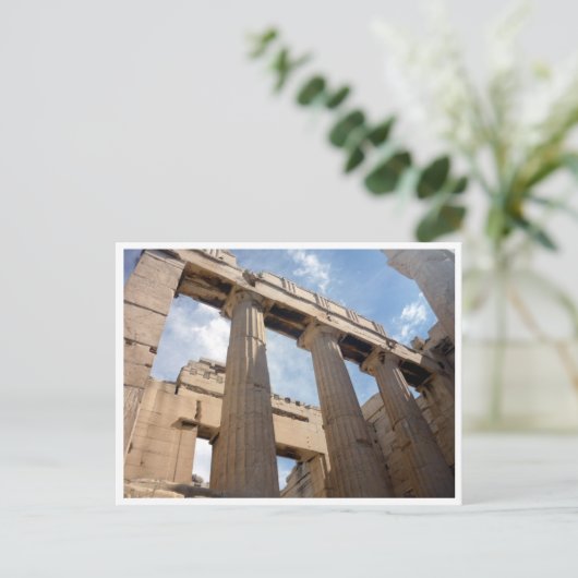 Carte Postale colonne acropole (Debout devant)
