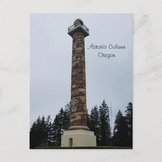 Carte Postale Colonne d'Astoria sur la côte de l'Oregon (Devant)