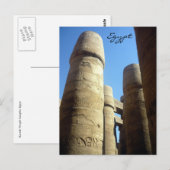 Carte Postale colonne de karnak (Devant / Derrière)