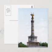 Carte Postale Colonne de la victoire de Berlin (Devant / Derrière)