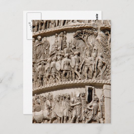 Carte Postale Colonne de Marcus Aurelius (Devant / Derrière)