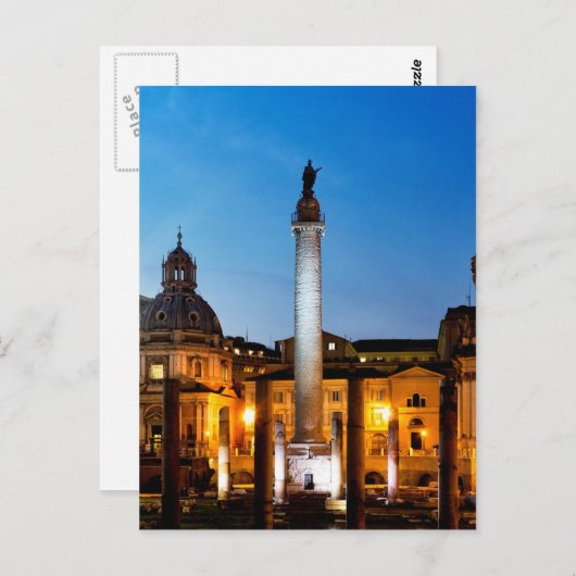 Carte Postale Colonne de Trajan (Devant / Derrière)