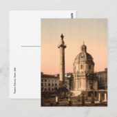 Carte Postale Colonne de Trajan, Rome, Latium, Italie (Devant / Derrière)