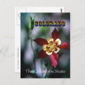 Carte Postale Colonne rouge - Style Vintage (Devant / Derrière)