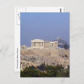 Carte Postale colonnes acropolis (Devant / Derrière)