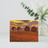 Carte Postale Colonnes d'automne Maple Trees Cadeaux d'art (Debout devant)