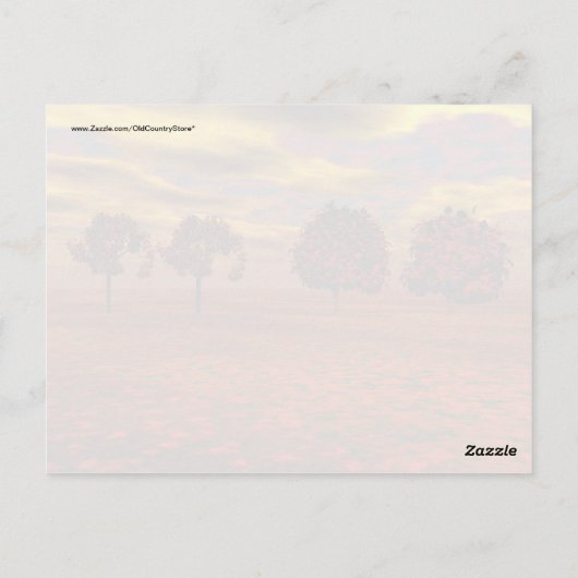 Carte Postale Colonnes d'automne Maple Trees Cadeaux d'art (Dos)