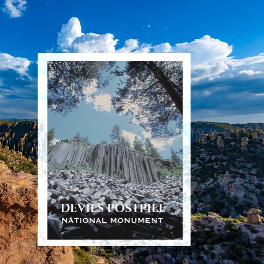 Carte Postale Colonnes de basalte, Devils Postpile Monument Nati