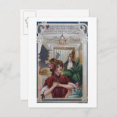 Carte Postale Colonnes de femmes et d'hommes sur les côtés (Devant / Derrière)