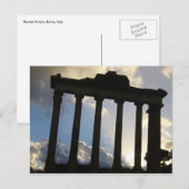 Carte Postale colonnes de forum romain (Devant / Derrière)