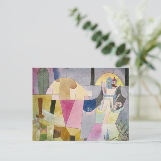 Carte Postale Colonnes noires dans un paysage | Paul Klee (Debout devant)