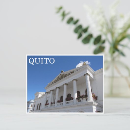 Carte Postale colonnes quito (Debout devant)