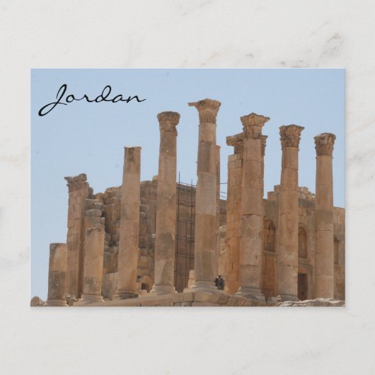 Carte Postale colonnes romaines jerash (Devant)