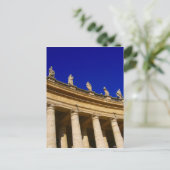 Carte Postale colonnes vatican bleu (Debout devant)