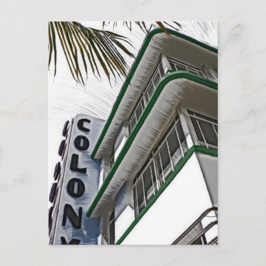 Carte Postale Colony Hotel, Miami (Devant)