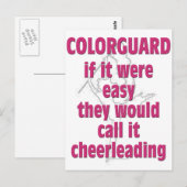 Carte Postale Color Guard : Si C'Était Facile... (Devant / Derrière)