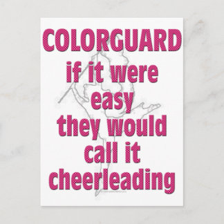 Carte Postale Color Guard : Si C'Était Facile...