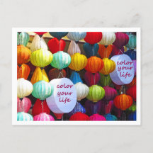 Color Your Life Postcard