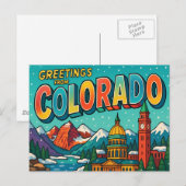 Carte postale COLORADO (Devant / Derrière)