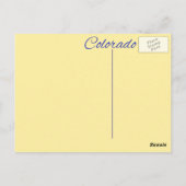 Carte postale - COLORADO (Dos)