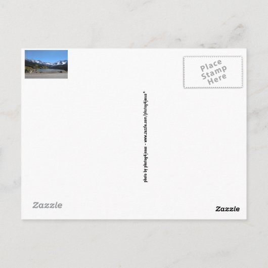 Carte postale Colorado (Dos)