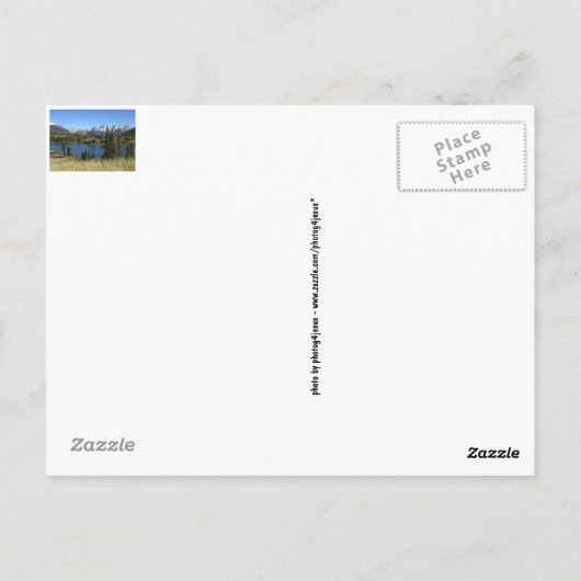 Carte postale Colorado (Dos)