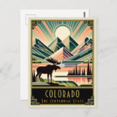 Carte Postale Colorado | Art déco (Devant / Derrière)