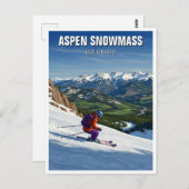 Carte Postale Colorado Aspen Snowmass Ski (Devant / Derrière)