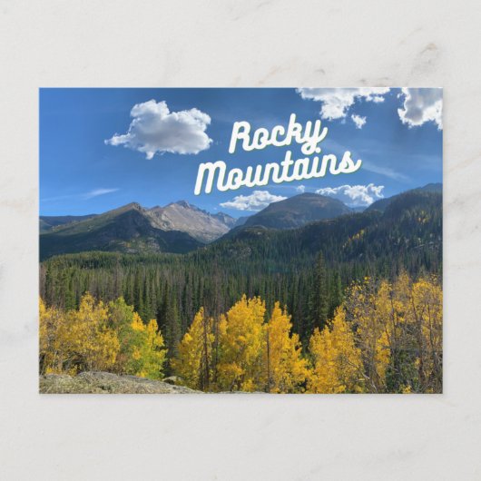 Carte postale Colorado des Rocheuses (Devant)