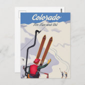 Carte Postale Colorado for Fun and Ski (Devant / Derrière)
