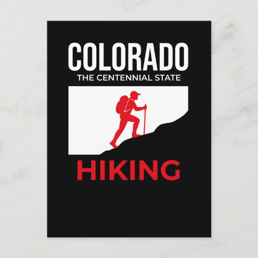 Carte Postale Colorado Hiking – The Centennial State USA (Devant)