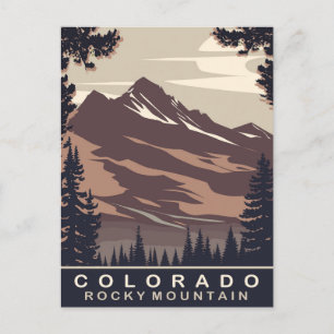 Carte Postale Colorado, Montagne Rocheuse, Voyage
