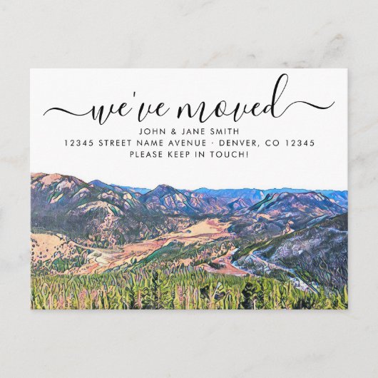 Carte postale Colorado Moving Faire-part (Devant)