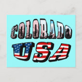 Carte Postale Colorado Picture et USA Text (Devant)