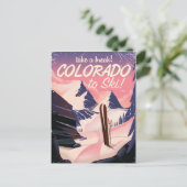 Carte Postale Colorado poster de voyage rétro (Debout devant)