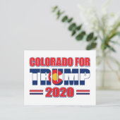 Carte Postale Colorado pour Trump - Trump 2020 (Debout devant)